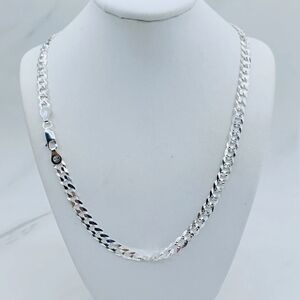 Sterling Silver Figaro Chain Necklace - Silver